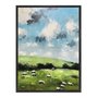 Quadro Em Tela Canvas Ovelhas E Pastagens Farmhouse
