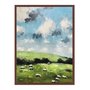 Quadro Em Tela Canvas Ovelhas E Pastagens Farmhouse