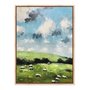 Quadro Em Tela Canvas Ovelhas E Pastagens Farmhouse