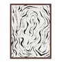Quadro Em Tela Canvas Padrão De Curvas Abstrato Estilo Japandi