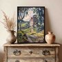 Quadro Em Tela Canvas Paisagem Casa De Campo Vintage Farmhouse