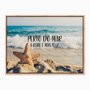 Quadro em Tela Canvas Perto do Mar a Gente é Mais Feliz