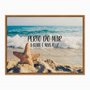 Quadro em Tela Canvas Perto do Mar a Gente é Mais Feliz