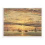 Quadro Em Tela Canvas "Pôr do sol em Scheveningen" de Hendrik Willem Mesdag