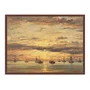 Quadro Em Tela Canvas "Pôr do sol em Scheveningen" de Hendrik Willem Mesdag