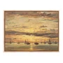Quadro Em Tela Canvas "Pôr do sol em Scheveningen" de Hendrik Willem Mesdag
