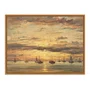 Quadro Em Tela Canvas "Pôr do sol em Scheveningen" de Hendrik Willem Mesdag