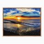 Quadro em Tela Canvas Pôr do Sol na Praia