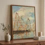 Quadro Em Tela Canvas "Porto de Iates de Trouville-Deauville" de Eugène Boudin