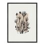 Quadro Em Tela Canvas Ramo De Flores Botânica Estilo Japandi