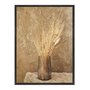 Quadro Em Tela Canvas Ramo De Grama De Pampas Seco Vintage