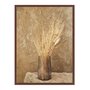 Quadro Em Tela Canvas Ramo De Grama De Pampas Seco Vintage