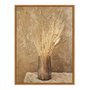 Quadro Em Tela Canvas Ramo De Grama De Pampas Seco Vintage