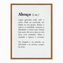 Quadro em Tela Canvas Significado da Palavra Abraço