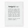 Quadro em Tela Canvas Significado da Palavra Amigo