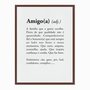 Quadro em Tela Canvas Significado da Palavra Amigo