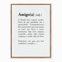 Quadro em Tela Canvas Significado da Palavra Amigo