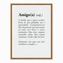 Quadro em Tela Canvas Significado da Palavra Amigo