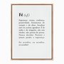 Quadro em Tela Canvas Significado da Palavra Fé