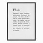 Quadro em Tela Canvas Significado da Palavra Fé