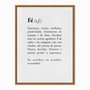 Quadro em Tela Canvas Significado da Palavra Fé