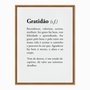 Quadro em Tela Canvas Significado da Palavra Gratidão