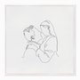 Quadro em Tela Canvas Silhueta Casal se Olhando