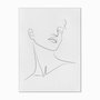 Quadro em Tela Canvas Silhueta Mulher Preto e Branco