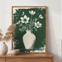 Quadro Em Tela Canvas Vaso de Flores Estilo Modern Heritage