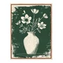 Quadro Em Tela Canvas Vaso de Flores Estilo Modern Heritage