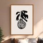 Quadro Em Tela Canvas Vaso De Planta Minimalista Japonês Estilo Japandi