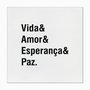 Quadro em Tela Canvas Vida & Amor & Esperança & Paz