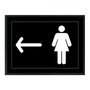 Quadro Indicativo para Banheiro Feminino - Esquerda