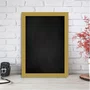 Quadro Lousa Negra Para Giz com Moldura Caixinha Revestida 1,5x3