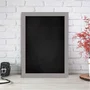 Quadro Lousa Negra Para Giz com Moldura Caixinha Revestida 1,5x3
