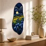 Quadro Orgânico Decorativo Campo de Flores e Lua