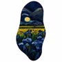 Quadro Orgânico Decorativo Campo de Flores e Lua