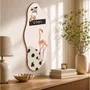 Quadro Orgânico Decorativo Colagem Abstrata Flamingo Cool