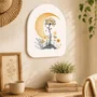Quadro Orgânico Decorativo Flores e Lua