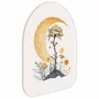 Quadro Orgânico Decorativo Flores e Lua