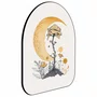 Quadro Orgânico Decorativo Flores e Lua
