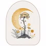 Quadro Orgânico Decorativo Flores e Lua