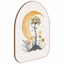Quadro Orgânico Decorativo Flores e Lua