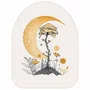 Quadro Orgânico Decorativo Flores e Lua