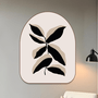 Quadro Orgânico Decorativo Folhagem Minimalista Estilo Japandi
