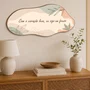 Quadro Orgânico Decorativo Frase Com o Coração Leve Eu Sigo em Frente
