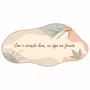 Quadro Orgânico Decorativo Frase Com o Coração Leve Eu Sigo em Frente