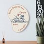 Quadro Orgânico Decorativo Frase Para o Desejo do Meu Coraçao, o Mar é Uma Gota com Moldura em Couro Sintético
