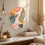 Quadro Orgânico Decorativo Ilustração Abstrata Silhuetas de Plantas