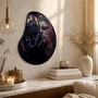 Quadro Orgânico Decorativo Pessoa com Máscara Africana